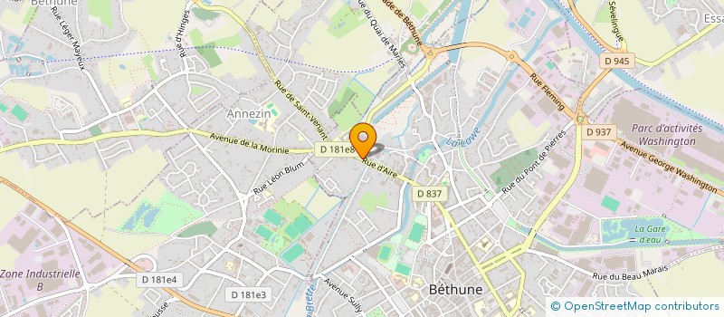 localisation de l'entreprise 3L à BETHUNE