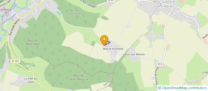 localisation de l'entreprise 3L  MONTVILLE