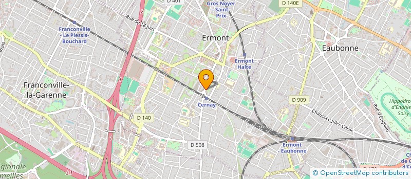 localisation de l'entreprise 3L DBK HOLDING à ERMONT