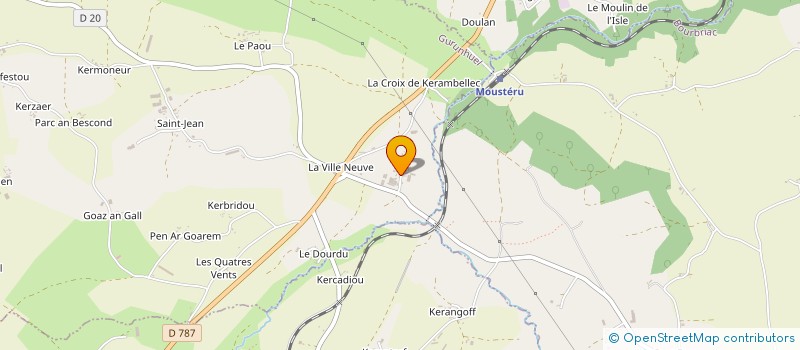 localisation de l'entreprise 3L DES PEUPLIERS  GURUNHUEL