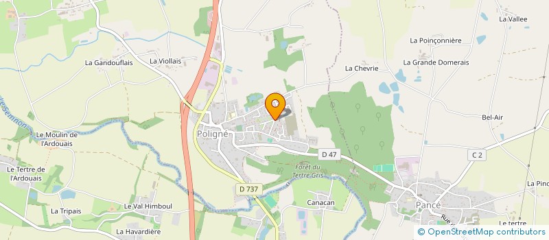 localisation de l'entreprise 3L EBENISTERIE  POLIGNE