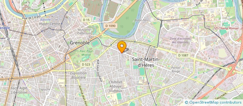 localisation de l'entreprise 3LE  SAINT-MARTIN-D'HERES