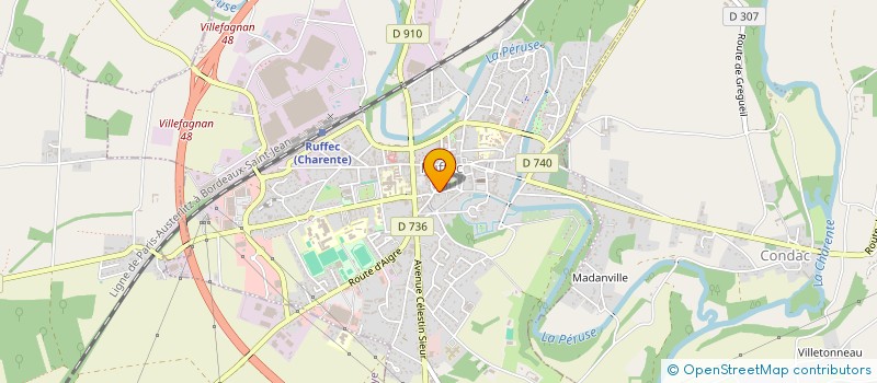 localisation de l'entreprise 3LE  RUFFEC