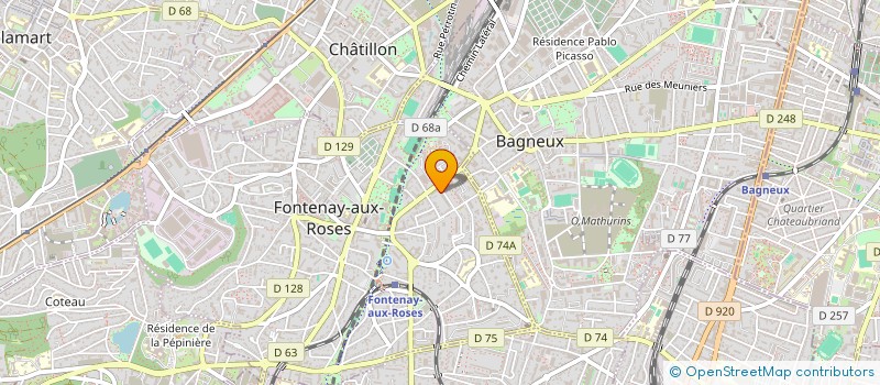 localisation de l'entreprise 3LIGHTECH à FONTENAY-AUX-ROSES