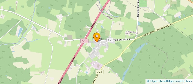 localisation de l'entreprise 3LIS  LA CHAPELLE-D'ALIGNE