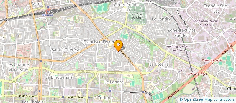 localisation de l'entreprise 3LM  RENNES