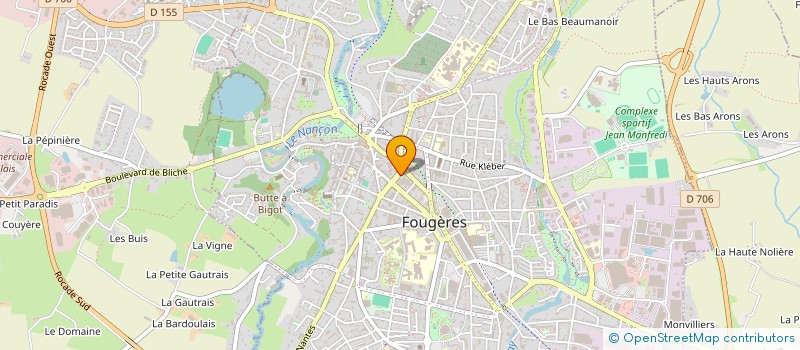 localisation de l'entreprise 3LM IMMO  FOUGERES