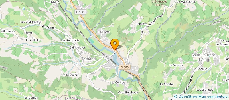 localisation de l'entreprise 3LT  TERNAND