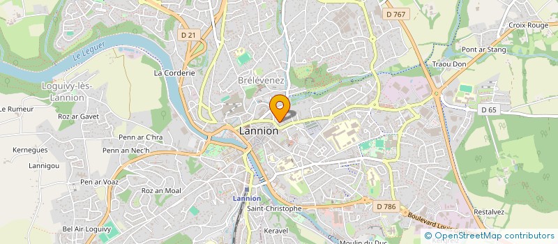 localisation de l'entreprise 3M  LANNION