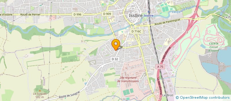 localisation de l'entreprise 3M  ISSOIRE