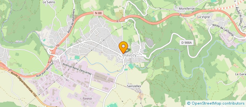 localisation de l'entreprise 3M  BLAVOZY