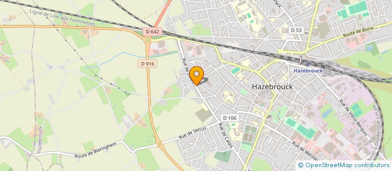 localisation de l'entreprise 3M à HAZEBROUCK