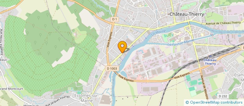 localisation de l'entreprise 3M CASTEL PEINTURE  CHATEAU-THIERRY