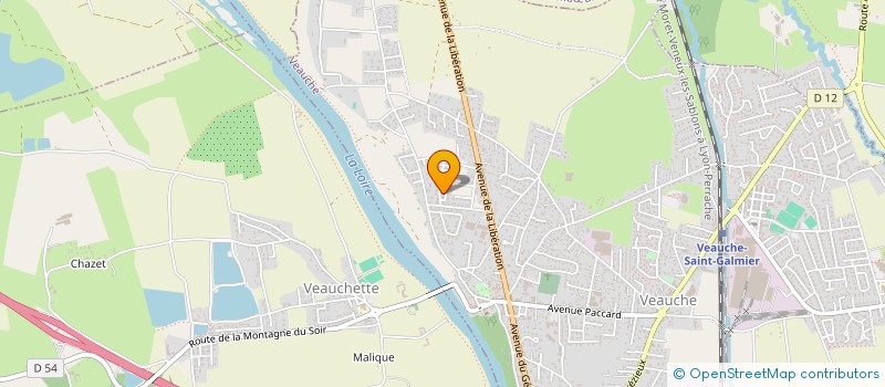 localisation de l'entreprise 3M DIFFUSION  VEAUCHE