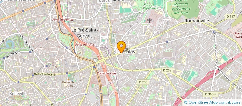 localisation de l'entreprise 3M PEINTURE  LES LILAS