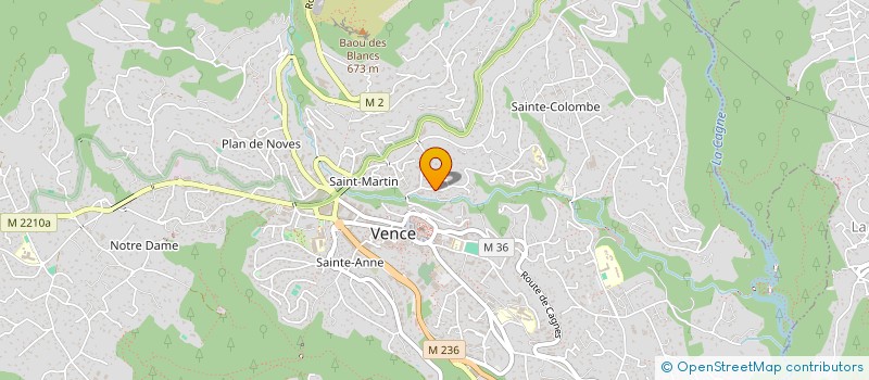 localisation de l'entreprise 3M2A  VENCE