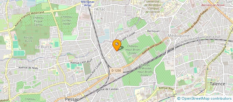 localisation de l'entreprise 3M2A  PESSAC