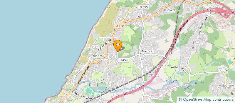 localisation de l'entreprise 3M2PC à BIDART