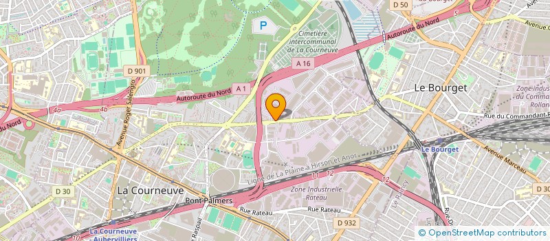 localisation de l'entreprise 3MA à LA COURNEUVE