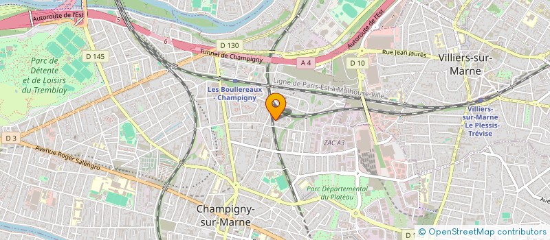 localisation de l'entreprise 3MDA SERVICES à CHAMPIGNY-SUR-MARNE