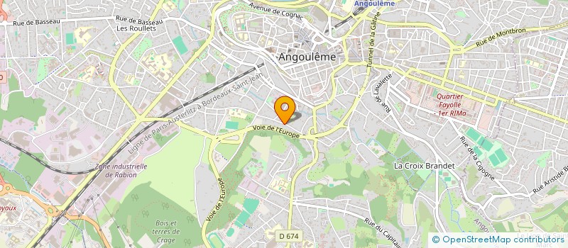 localisation de l'entreprise 3METRES SARL à ANGOULEME