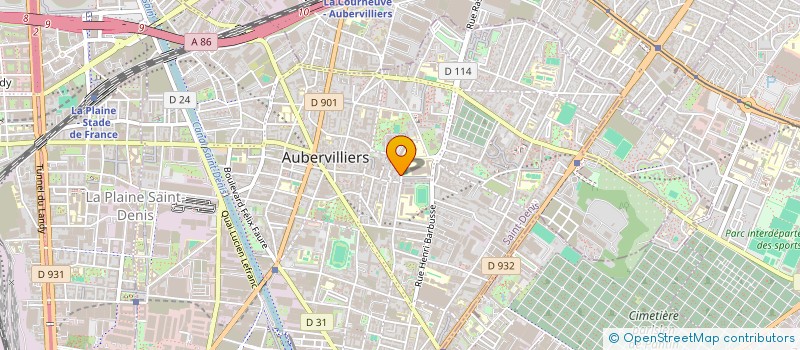 localisation de l'entreprise 3MIND PRODUCTION  AUBERVILLIERS