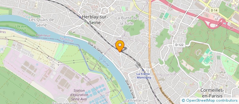 localisation de l'entreprise 3MJ DIAGNOSTIC  LA FRETTE-SUR-SEINE