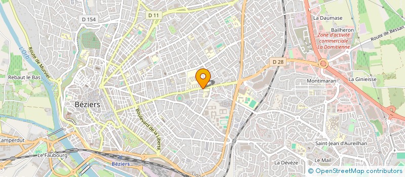 localisation de l'entreprise 3MK ROLLAND à BEZIERS