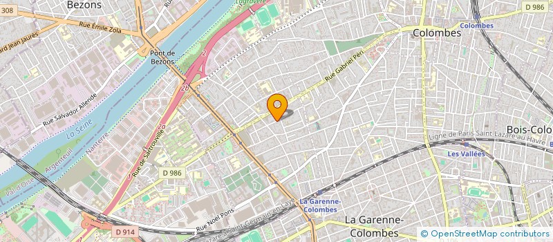 localisation de l'entreprise 3ML SANTE à COLOMBES