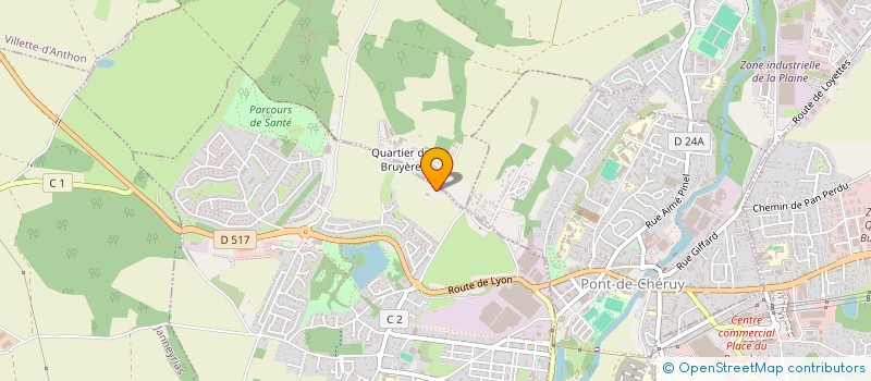 localisation de l'entreprise 3MS INGENIERIE  CHARVIEU-CHAVAGNEUX