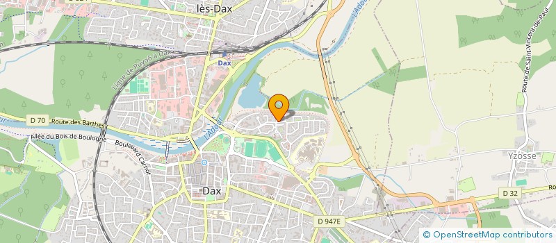 localisation de l'entreprise 3N TRANSPORT  DAX