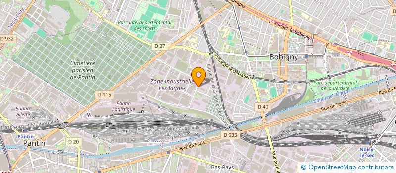 localisation de l'entreprise 3P  BOBIGNY