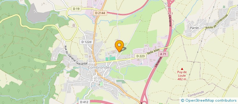 localisation de l'entreprise 3P  COMBRONDE