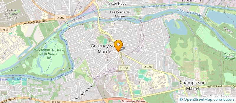 localisation de l'entreprise 3P BUREAUTIQUE à GOURNAY-SUR-MARNE