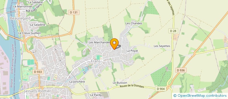 localisation de l'entreprise 3P IMMO à FRANS