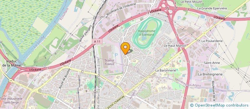 localisation de l'entreprise 3P IMMO  ECOUFLANT