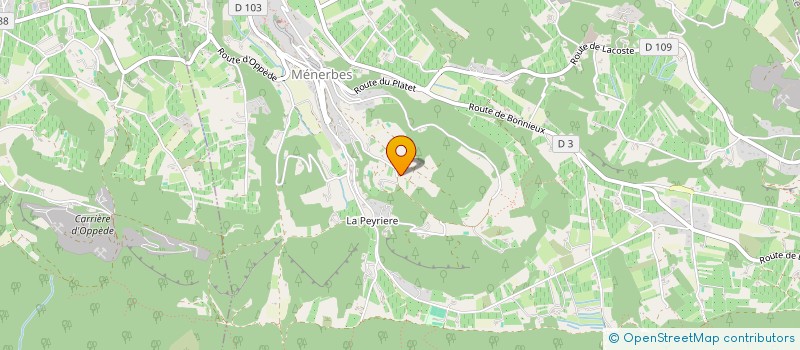 localisation de l'entreprise 3P IMMO  MENERBES