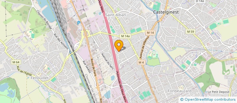 localisation de l'entreprise 3P PRODUCTION DES PRODUITS DE PANIFICATION  SAINT-ALBAN