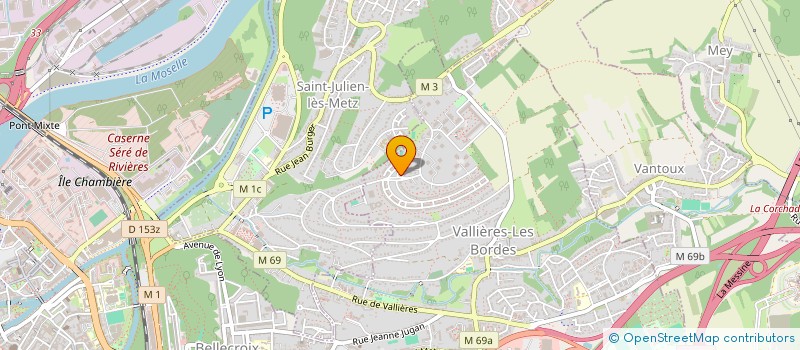 localisation de l'entreprise 3P1  METZ