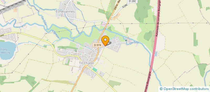 localisation de l'entreprise 3P2C  TIL-CHATEL