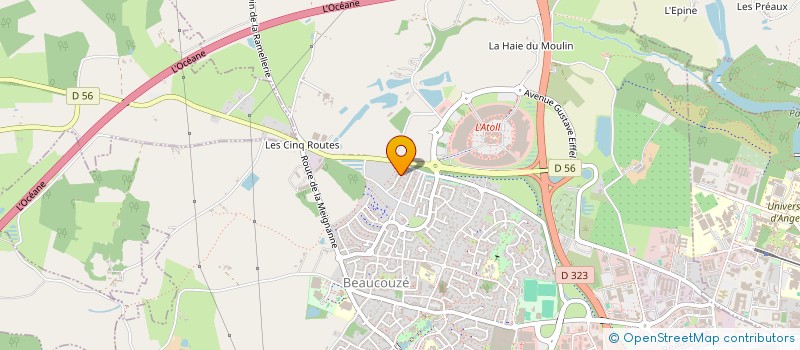 localisation de l'entreprise 3PEC  BEAUCOUZE