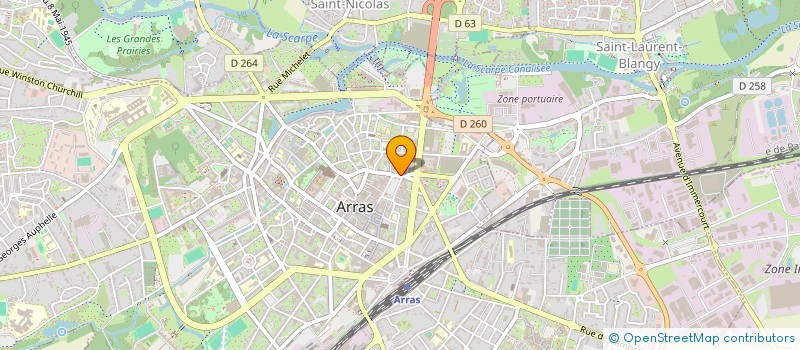localisation de l'entreprise 3PJ à ARRAS