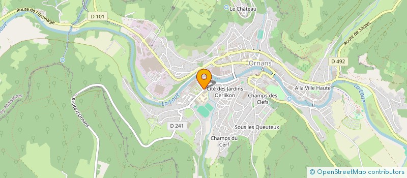 localisation de l'entreprise 3PM  ORNANS