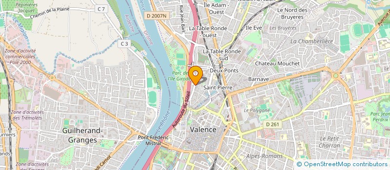 localisation de l'entreprise 3R  BOURG-LES-VALENCE