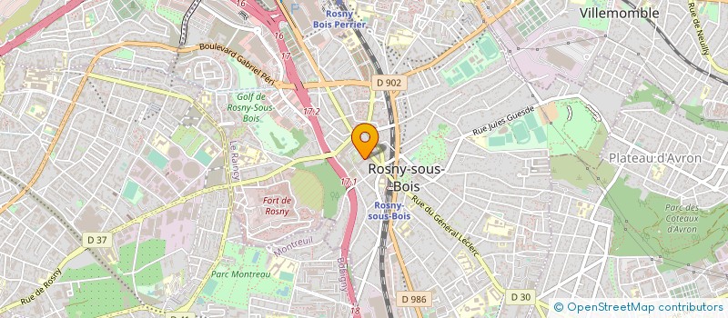 localisation de l'entreprise 3RC DIAGNOSTIC à ROSNY-SOUS-BOIS