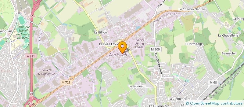 localisation de l'entreprise 3RT  THOUARE-SUR-LOIRE