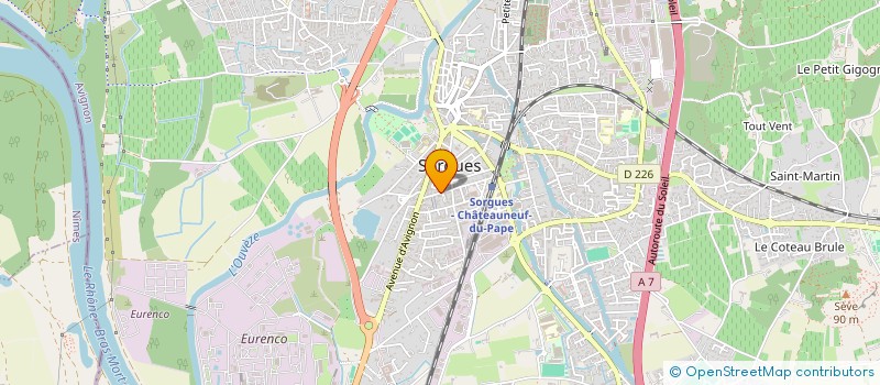 localisation de l'entreprise 3S  SORGUES