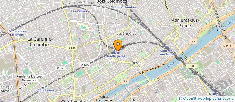 localisation de l'entreprise 3S à COURBEVOIE