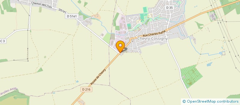 localisation de l'entreprise 3S  CHEVRY-COSSIGNY