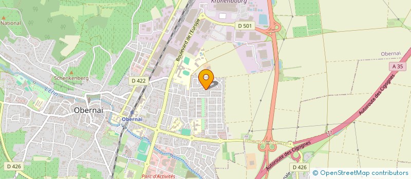 localisation de l'entreprise 3S  OBERNAI